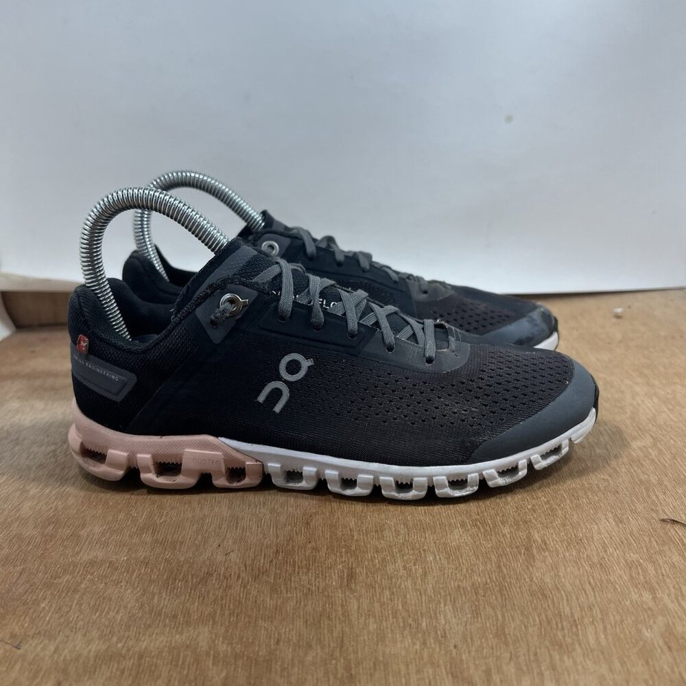 On Cloudflow Shoes Womens Size 5.5 D Wide Rock Rose Running Athletic Sneakers